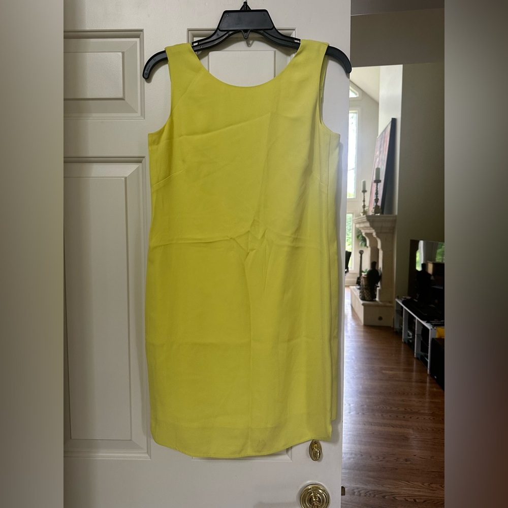 BCBGMaxAzria Vibrant Yellow Backless Mini Dress